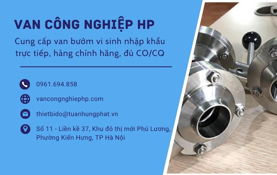 Gợi ý địa chỉ cung cấp van bướm inox vi sinh chính hãng, giá tốt
