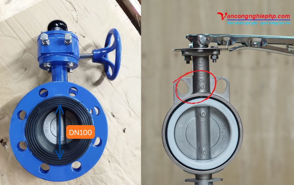 giới thiệu chung về van bướm dn100