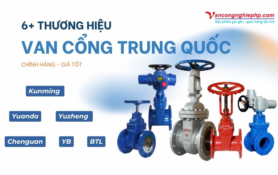top thương hiệu van cổng trung quốc