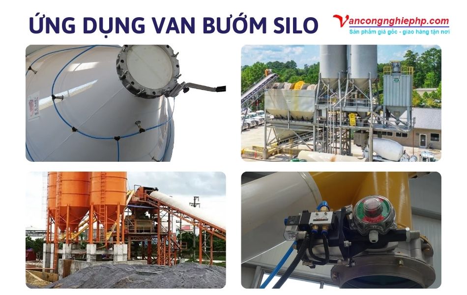 ứng dụng van bướm silo