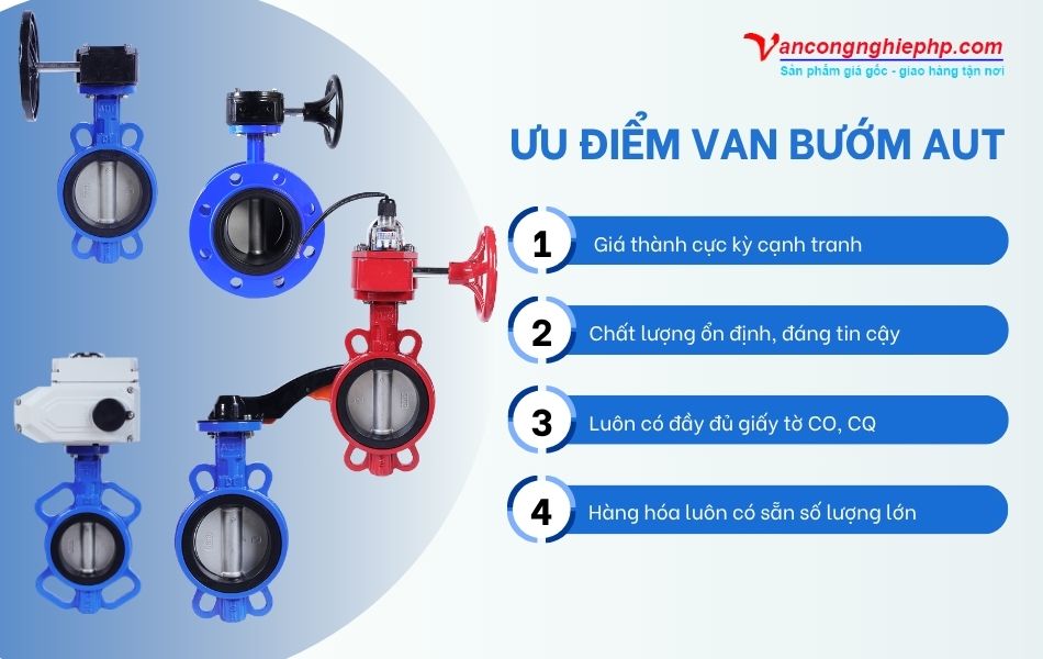 ưu điểm van bướm aut