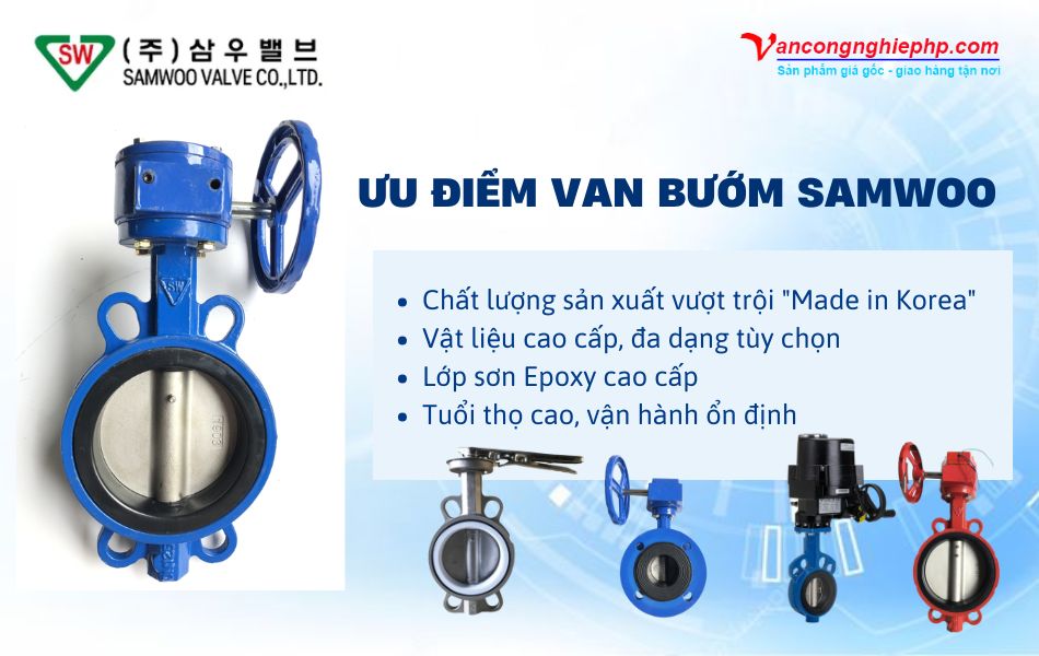 ưu điểm van bướm samwoo