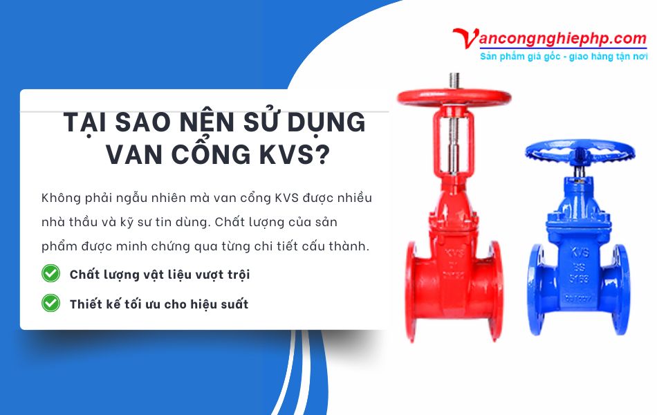 ưu điểm van cổng kvs