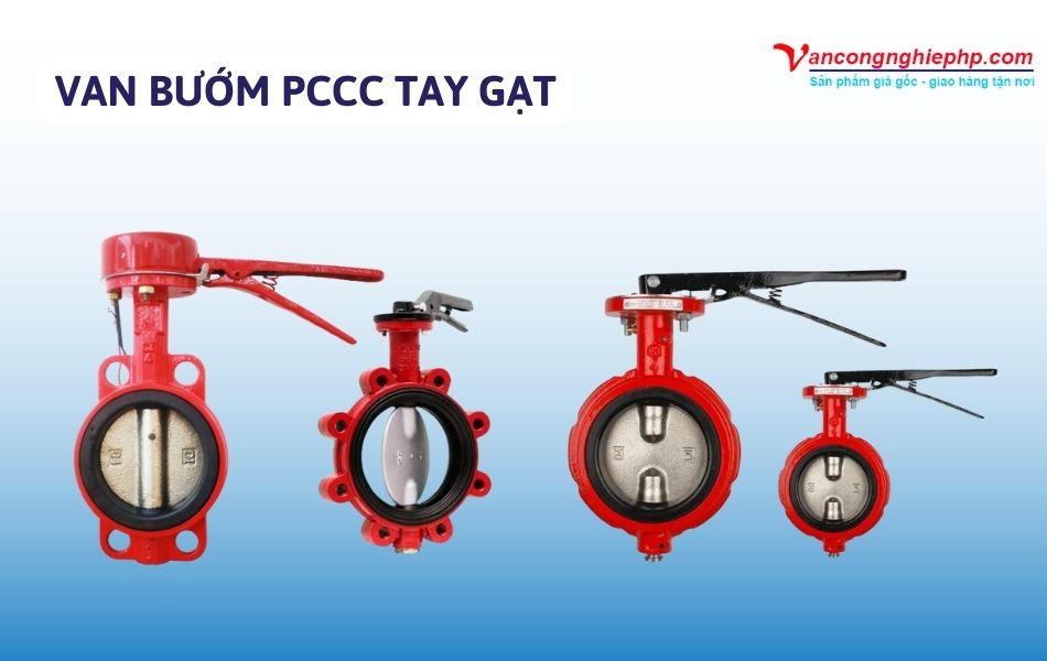 Van bướm PCCC tay gạt