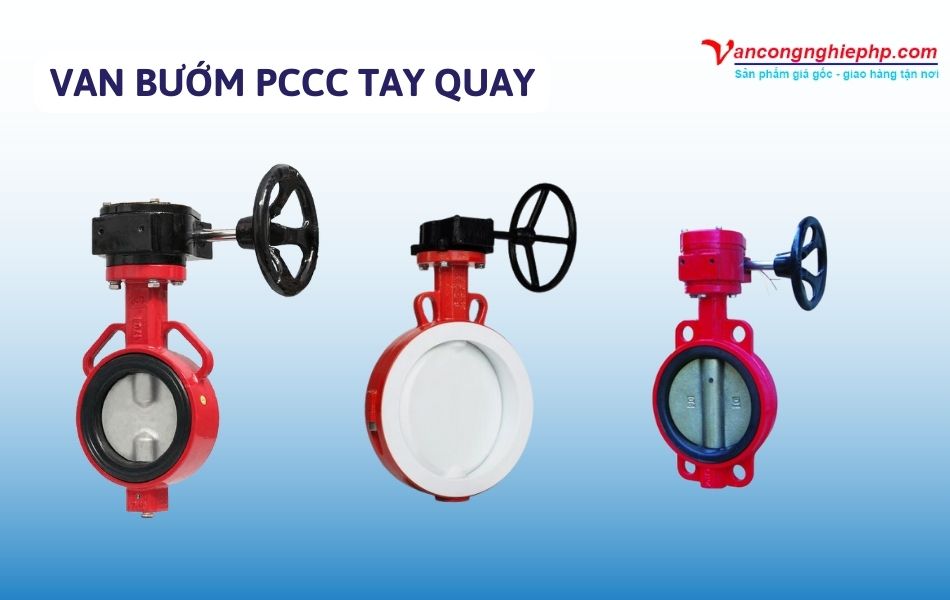 Van bướm PCCC tay quay