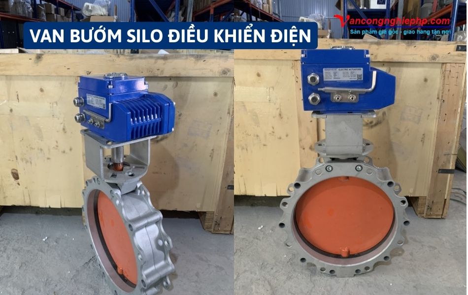 Van bướm silo điều khiển điện
