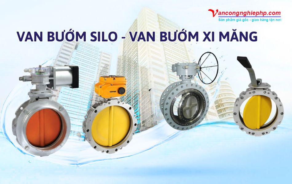 van bướm silo van bướm xi măng