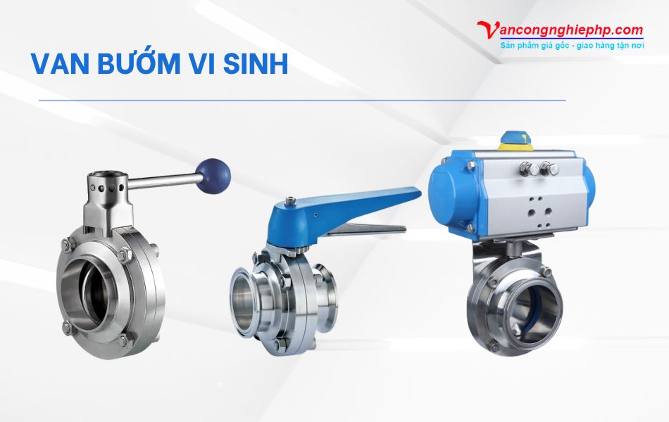 van bướm vi sinh inox