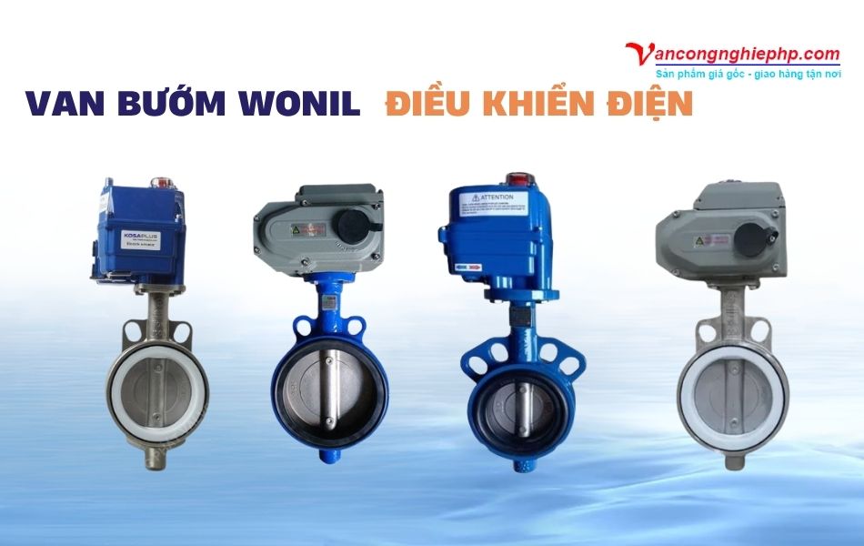 Các model van bướm Wonil điều khiển điện