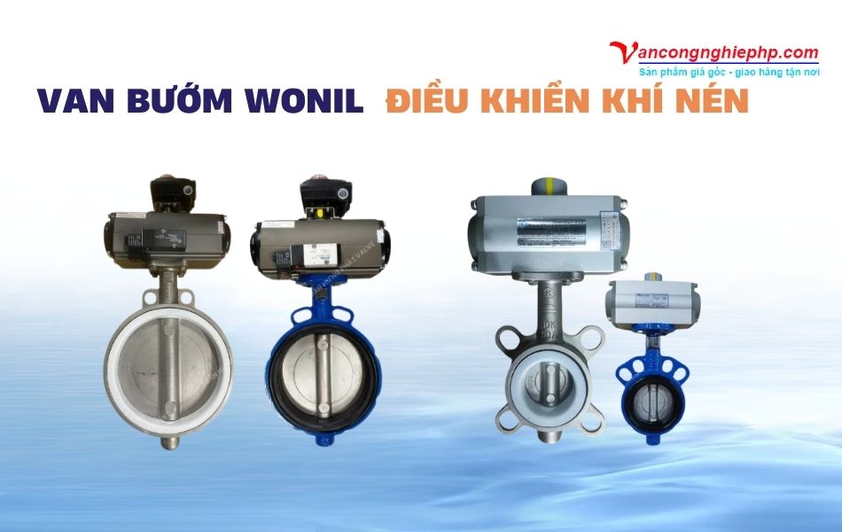 Các model van bướm Wonil điều khiển khí nén