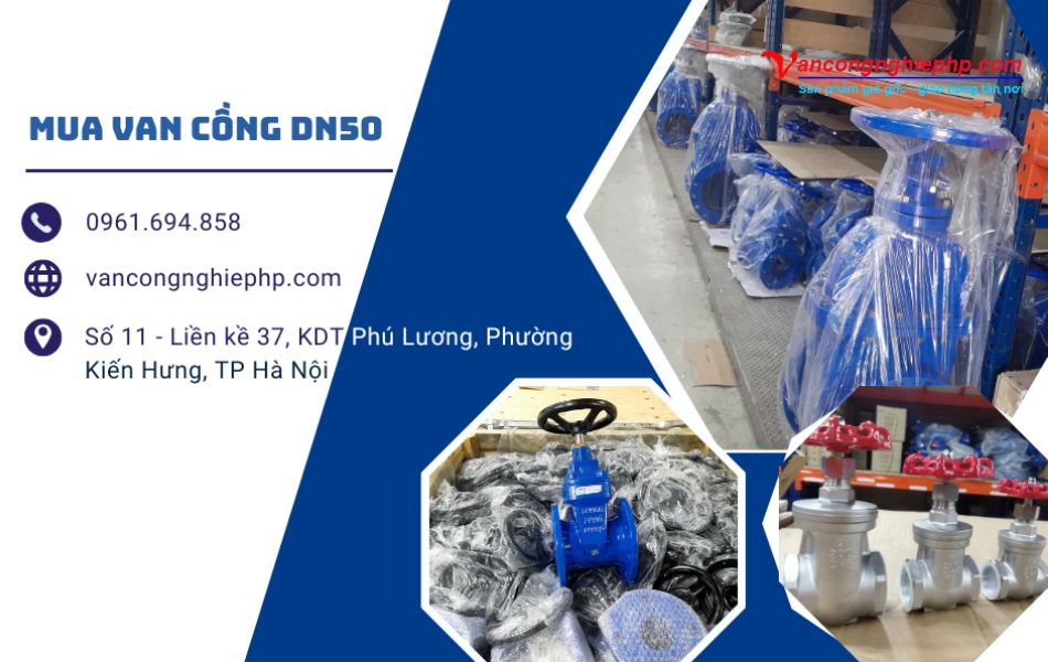 địa chỉ cung cấp van cửa dn50 chính hãng