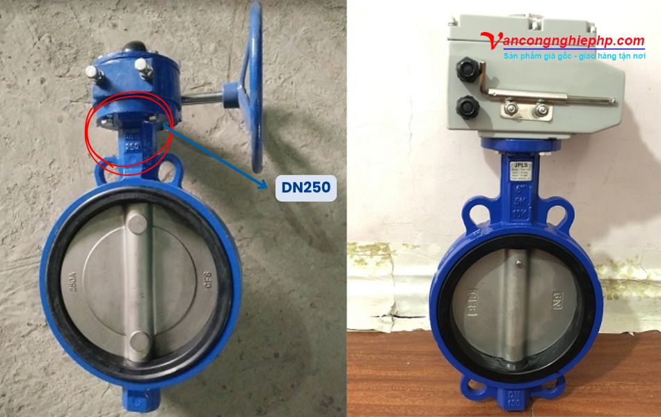 giới thiệu về van bướm dn250