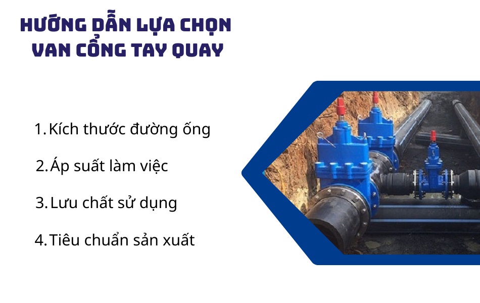 hướng dẫn lựa chọn van cổng tay quay