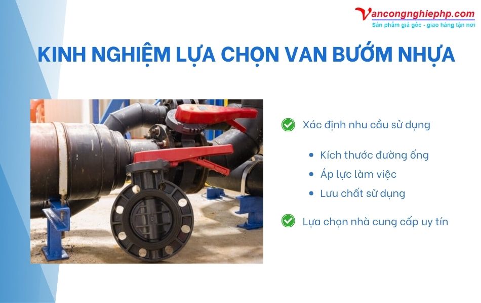 kinh nghiệm chọn mua van bướm nhựa