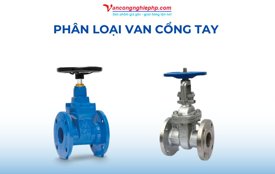 Phân loại van cổng tay quay theo thiết kế ty van