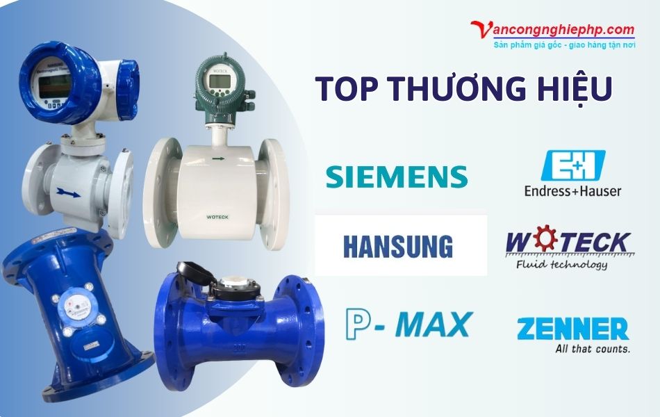 top thương hiệu đồng hồ nước thải cho nhà máy, khu công nghiệp