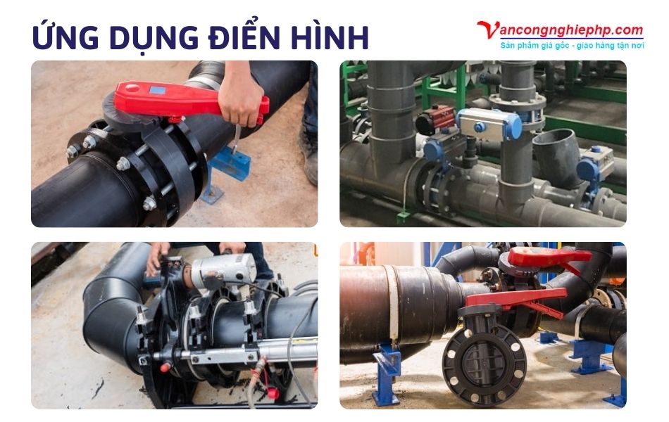 ứng dụng thực tế của van bướm nhựa pvc