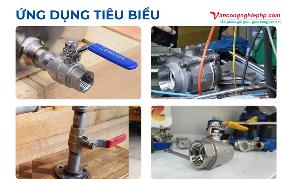 ứng dụng van bi ren