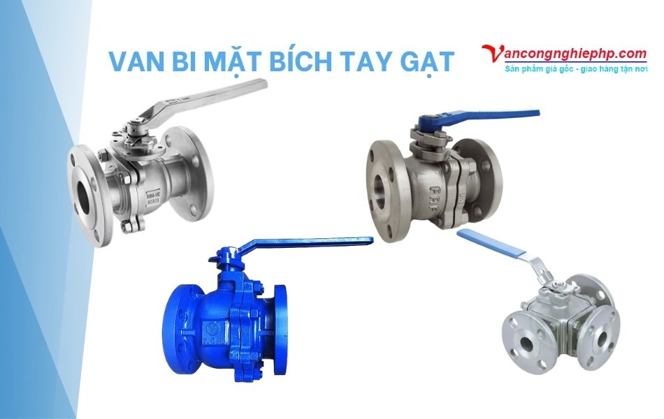 Van bi mặt bích tay gạt