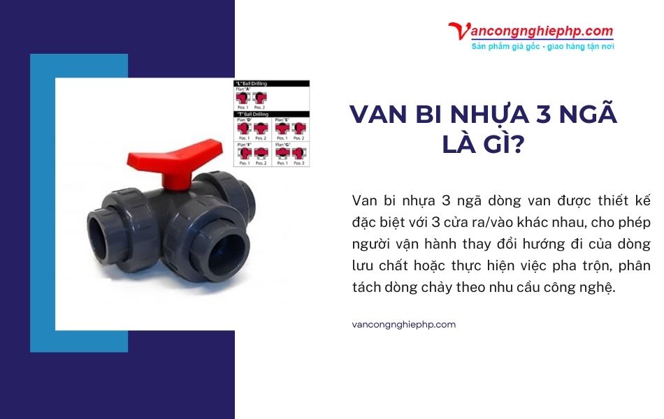 van bi nhựa 3 ngã là gì