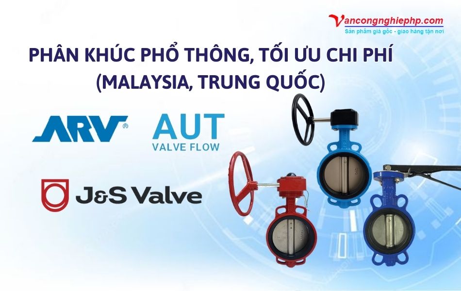 Van bướm DN150 thương hiệu ARV, AUT, JS