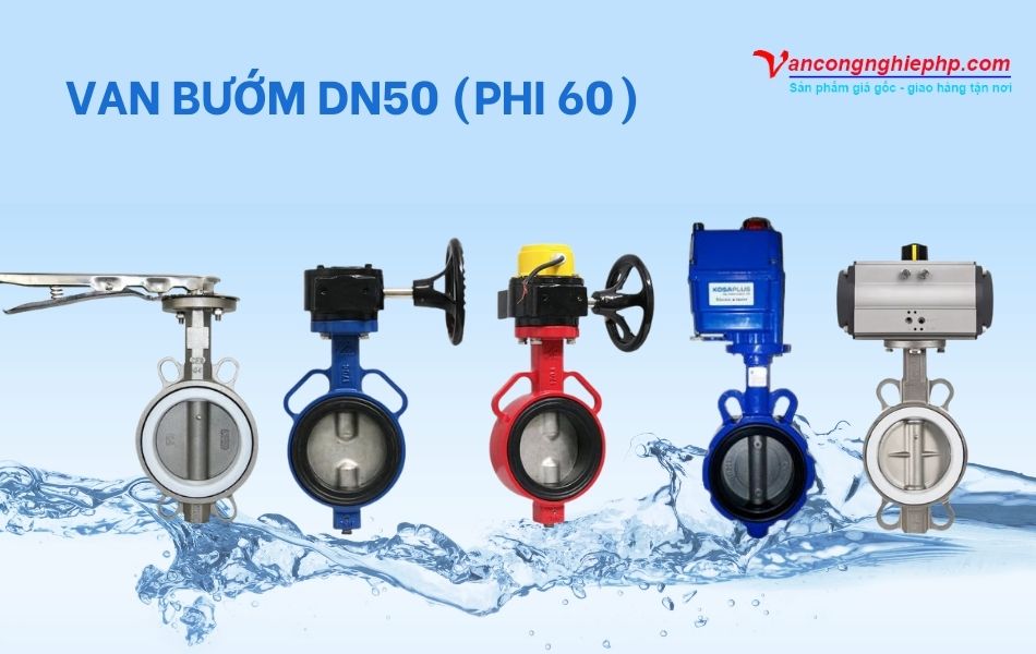 van bướm dn50 phi 60