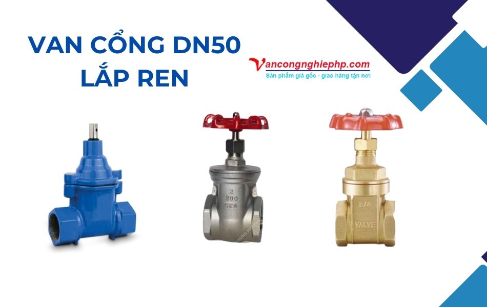 van cổng dn50 nối ren