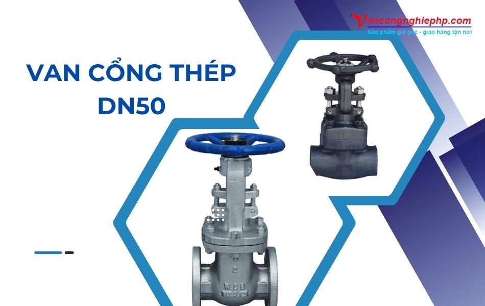 Van cổng thép DN50