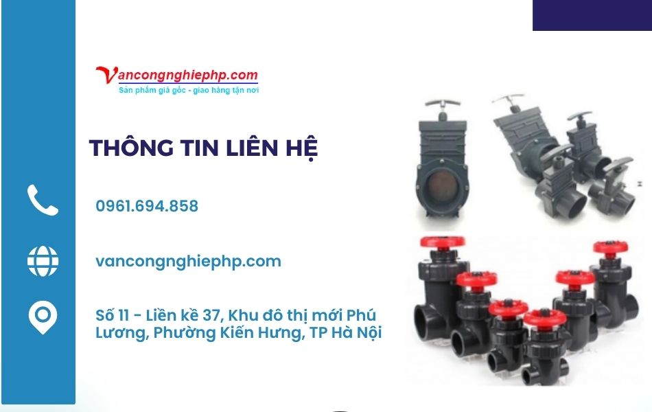 địa chỉ cung cấp van cổng nhựa uy tín