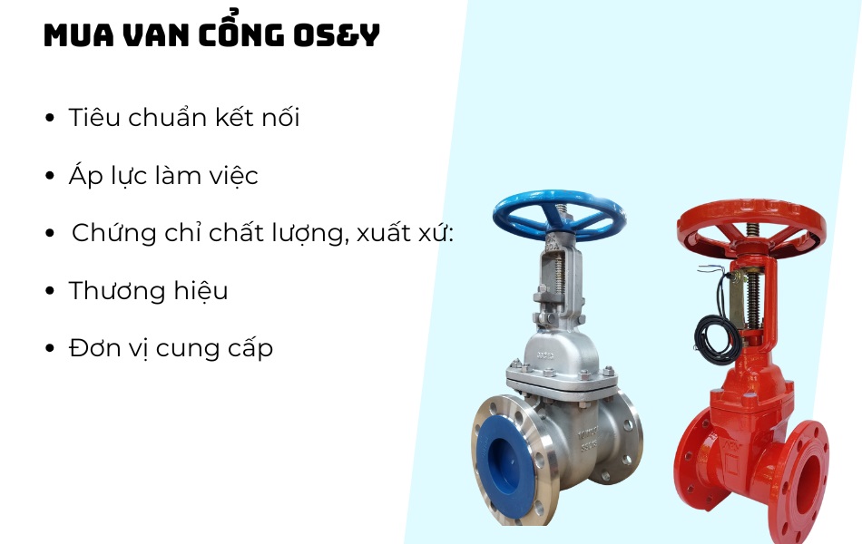 kinh nghiệm chọn mua van cổng os&y