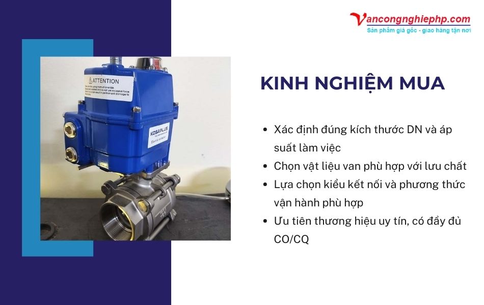 kinh nghiệm mua van bi hàn quốc