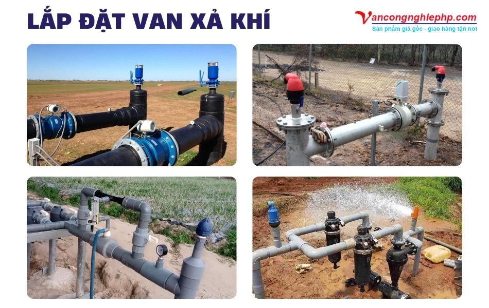 lắp đặt van xả khí
