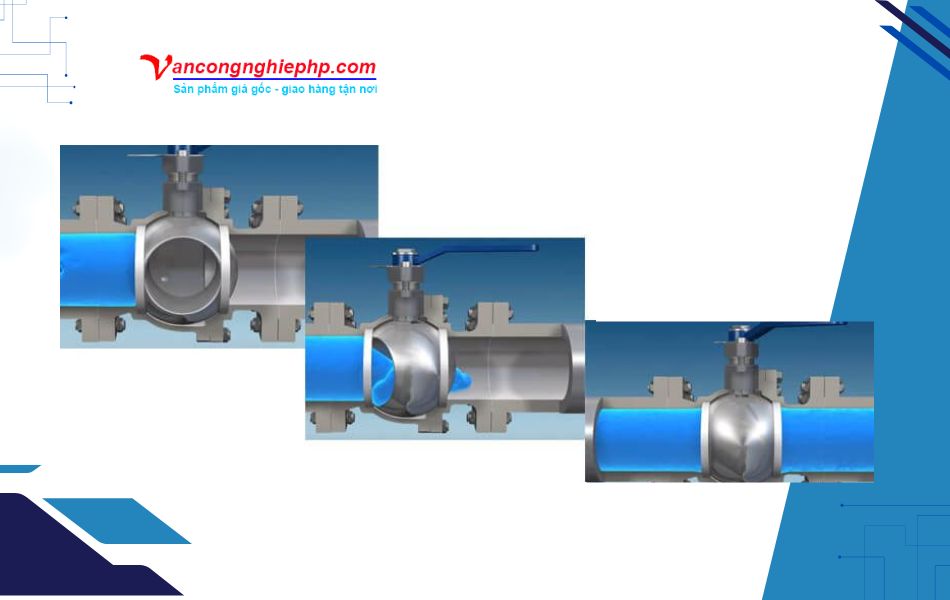 nguyên lý hoạt động van bi mặt bích