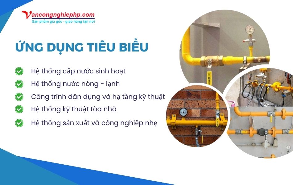 ứng dụng van bi đồng minh hòa