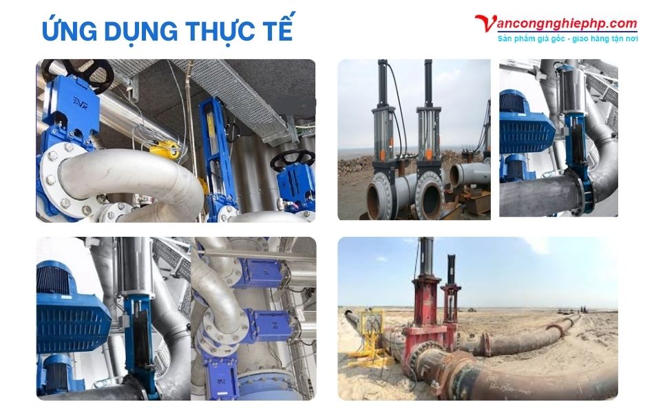 ứng dụng van cổng khí nén