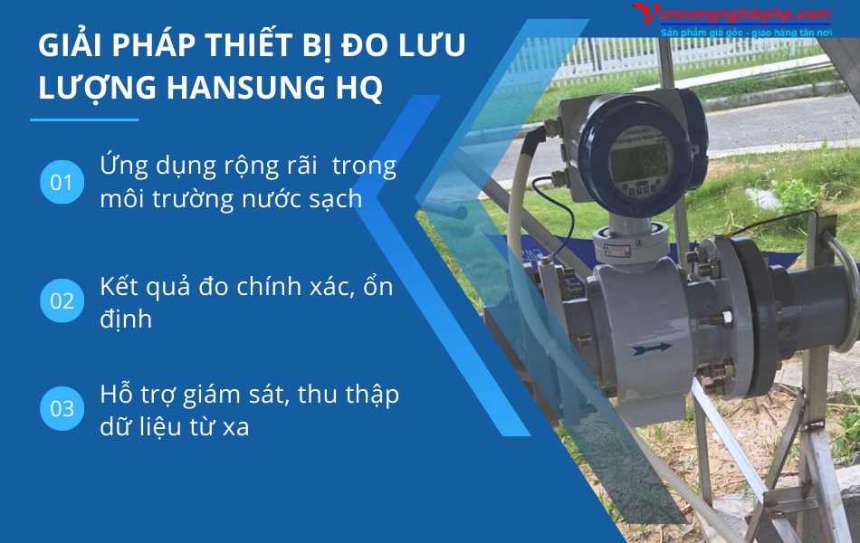 Vai trò của đồng hồ nước điện từ Hansung Hàn Quốc trong dự án