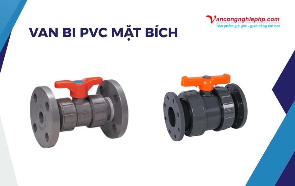 Van bi PVC mặt bích