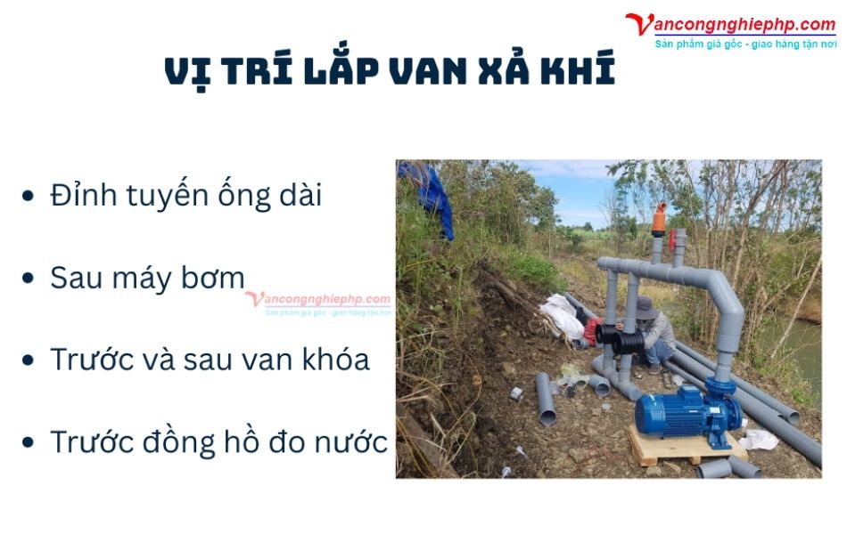 van xả khí lắp ở đâu