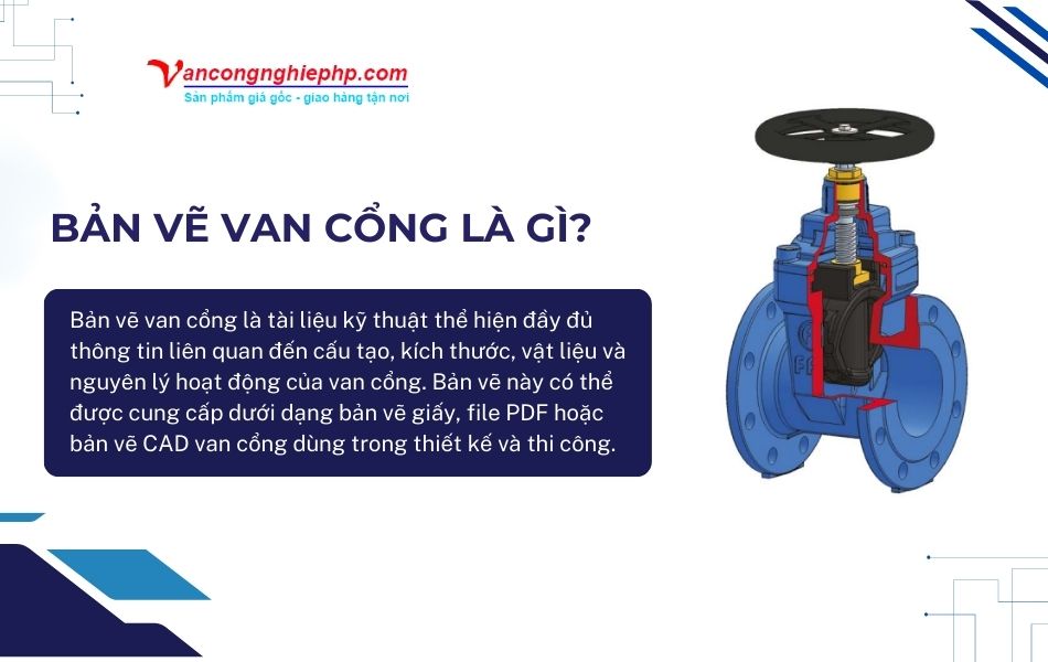 bản vẽ van cổng là gì