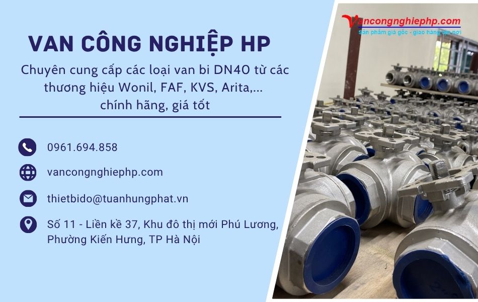địa chỉ mua van bi dn40
