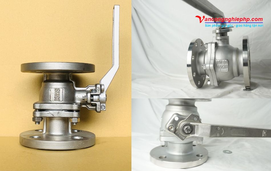 hình ảnh thực tế van bi dn80