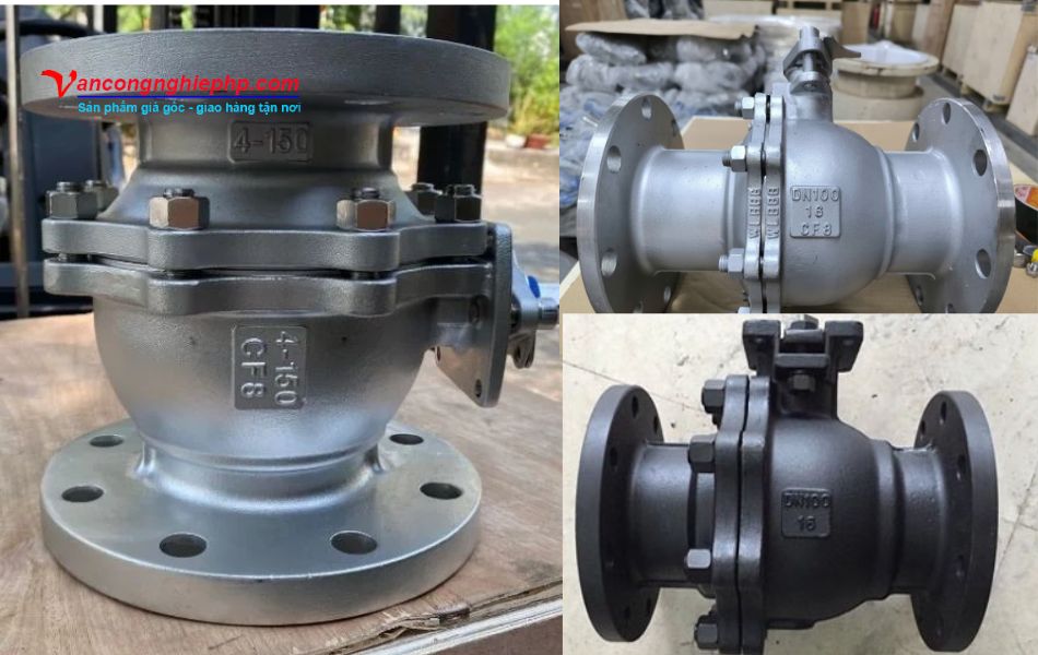 hình ảnh thực tế van bi dn100