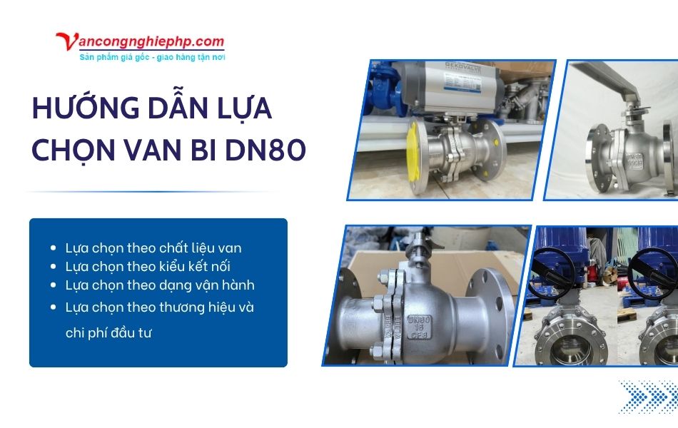 hướng dẫn chọn mua van bi dn80