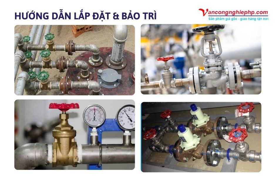 lắp đặt và bảo trì van cổng dn32