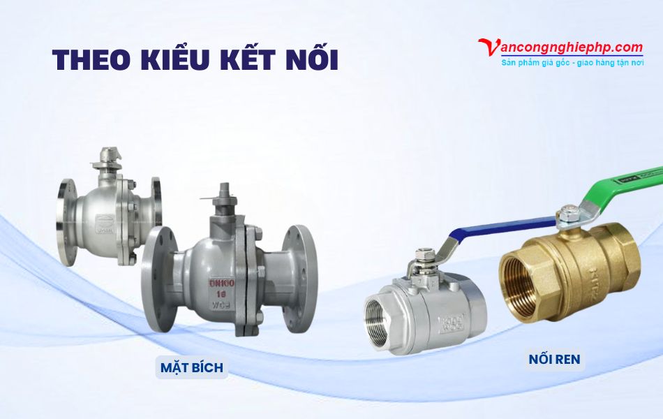 Phân loại van bi kích thước DN100 theo kiểu kết nối