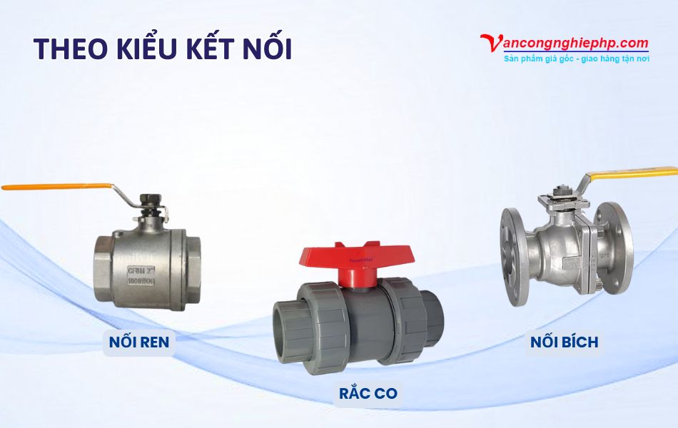 Phân loại van bi DN50 phi 60 theo kết nối