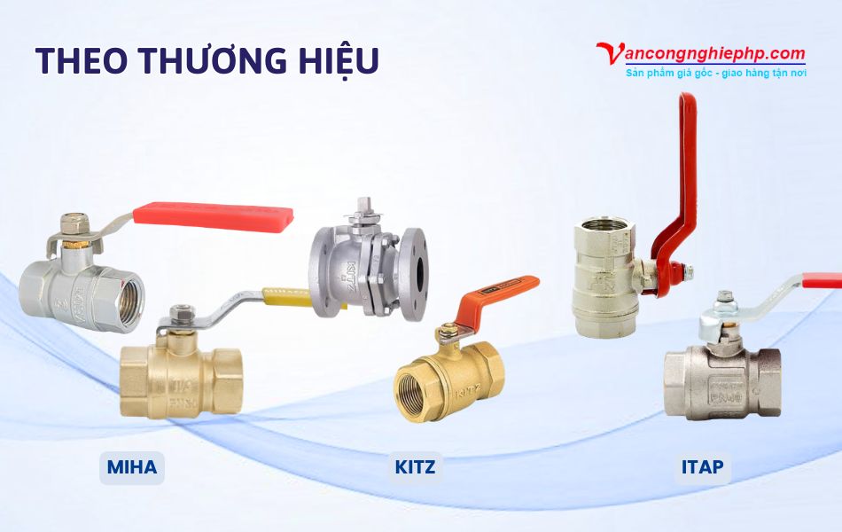 Phân loại van bi DN50 phi 60 theo thương hiệu