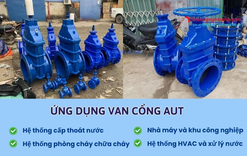 ứng dụng van cổng aut