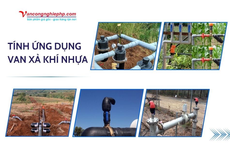 ứng dụng van xả khí nhựa