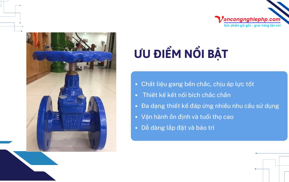 ưu điểm van cổng aut